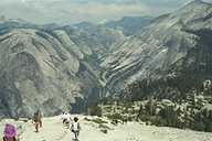 Yosemite NP - View south from Half Dome Cables 