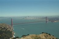 View on Golden Gate Bridge from National Recreation Area