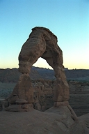 Arches NP - Delicate Arch after sunset